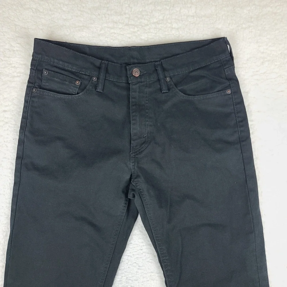 Levi's 541 Jeans Mens 32x28 Black Wash Athletic Fit Denim HEMMED‎